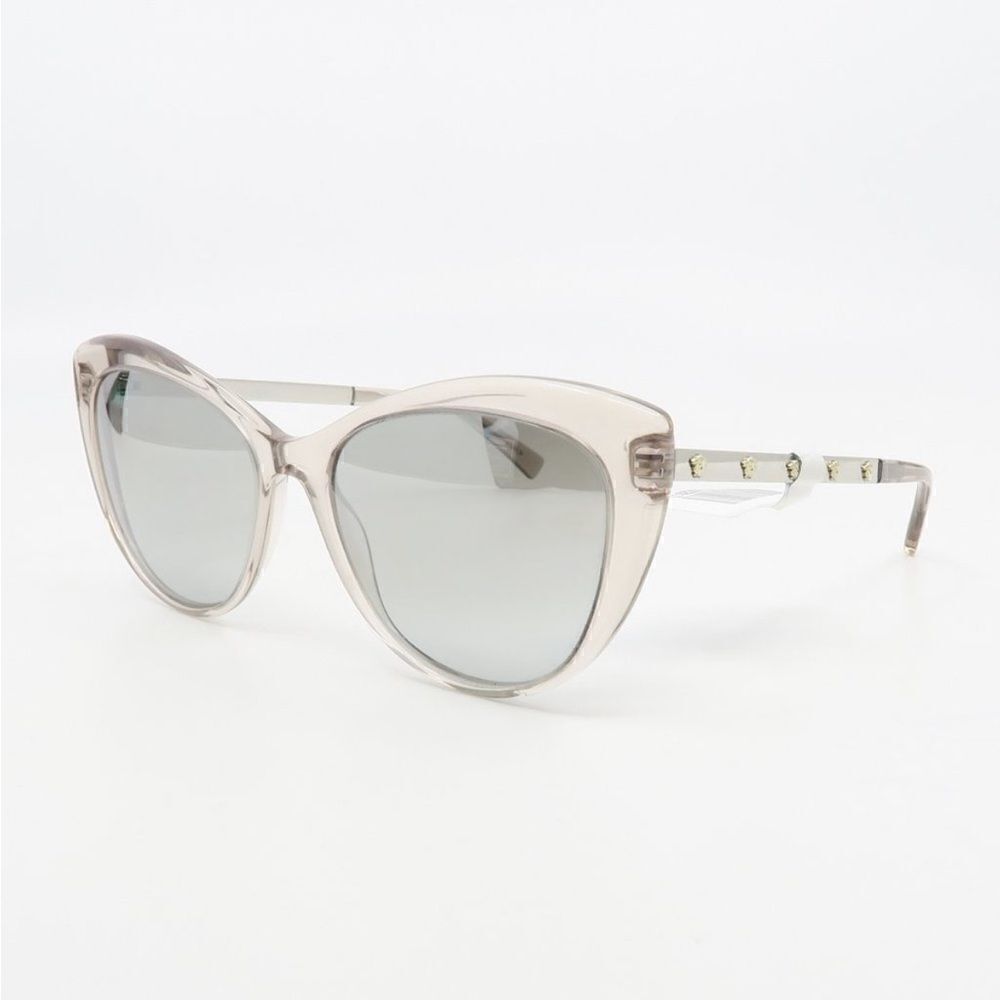 Versace MOD 4348 5270/6V Translucent Grey/Grey Gradient Sunglasses/Case NWT $342